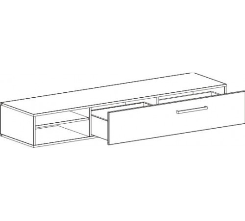 Низкая тумба под телевизор Кёльн-1750 Белый Аляска Низкая тумба под телевизор Кёльн-1750 Белый Аляска