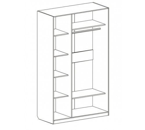 Трехдверный шкаф для одежды Николь Трехдверный шкаф для одежды Николь