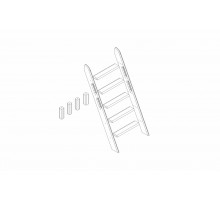 Пакет №11 Наклонная лестница и опоры для кровати Соня