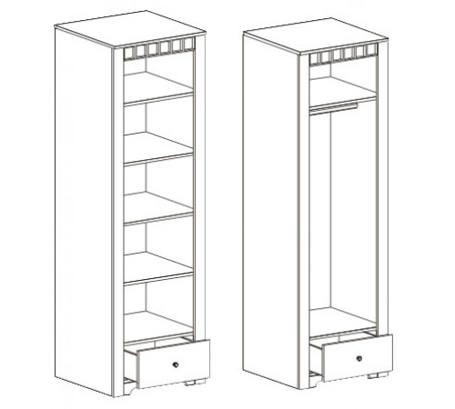 Шкаф  Прованс однодверный платяной Шкаф  Прованс однодверный платяной