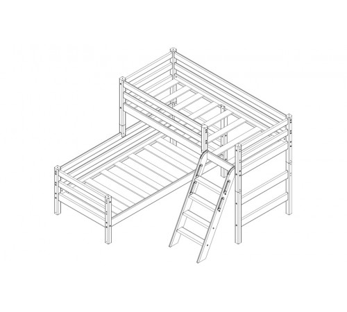Двухъярусная детская кровать Соня Вариант-8 Двухъярусная детская кровать Соня Вариант-8