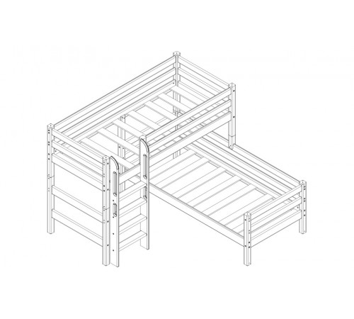 Двухъярусная детская кровать Соня Вариант-7 Двухъярусная детская кровать Соня Вариант-7