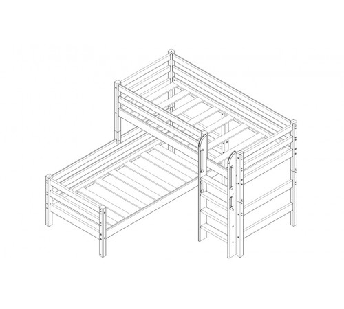 Двухъярусная детская кровать Соня Вариант-7 Двухъярусная детская кровать Соня Вариант-7