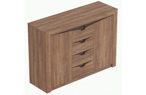 Комод для белья с четырьмя ящиками Соренто Дуб Стирлинг Комод для белья с четырьмя ящиками Соренто Дуб Стирлинг