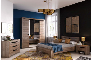 Спальный гарнитур Соренто Дуб Стирлинг композиция 1 Спальный гарнитур Соренто Дуб Стирлинг композиция 1