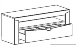 Тумба под ТВ Соренто с ящиком дуб бонифаций Тумба под ТВ Соренто с ящиком дуб бонифаций
