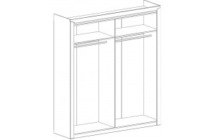 Комплект полок для шк-4 дв. Соренто Дуб стирлинг  Комплект полок для шк-4 дв. Соренто Дуб стирлинг