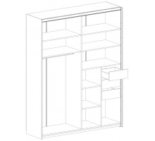 Шкаф-купе для одежды Глазго Шкаф-купе для одежды Глазго
