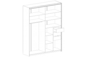 Шкаф-купе для одежды Глазго Шкаф-купе для одежды Глазго