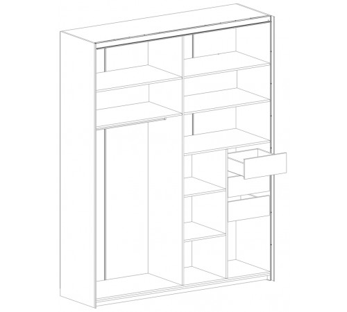 Шкаф-купе для одежды Глазго Шкаф-купе для одежды Глазго