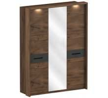 Трехстворчатый шкаф для одежды с зеркалом Глазго Трехстворчатый шкаф для одежды с зеркалом Глазго