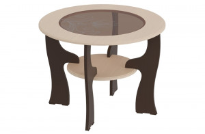 Журнальный стол со стеклянной столешницей в гостиную №13