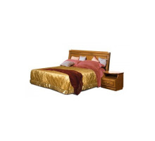 Двуспальная кровать Нинель ММ-167-02 (табак+тп) Двуспальная кровать Нинель ММ-167-02 (табак+тп)