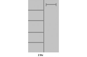 Двухстворчатый шкаф для одежды Авиньон MUR-111-05 с зеркалом Двухстворчатый шкаф для одежды Авиньон MUR-111-05 с зеркалом