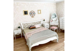 Двуспальная кровать Лиана MUR-114-01 (коса патина) Двуспальная кровать Лиана MUR-114-01 (коса патина)