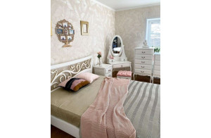 Двуспальная кровать Лиана MUR-114-01 (коса патина) Двуспальная кровать Лиана MUR-114-01 (коса патина)