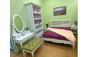 Двуспальная кровать Лиана MUR-114-01 (коса патина) Двуспальная кровать Лиана MUR-114-01 (коса патина)