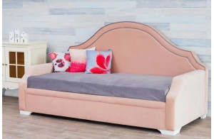 Односпальная кровать-софа Сандрин с мягкой спинкой Односпальная кровать-софа Сандрин с мягкой спинкой