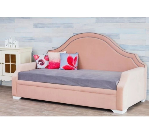 Односпальная кровать-софа Сандрин с мягкой спинкой Односпальная кровать-софа Сандрин с мягкой спинкой