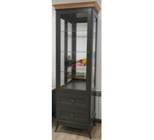 Шкаф-витрина для посуды Римини MUR-118-11/1(1) одностворчатый (RAL 7022) Шкаф-витрина для посуды Римини MUR-118-11/1(1) одностворчатый (RAL 7022)