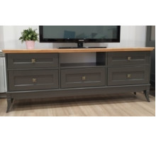 Тумба под телевизор Римини MUR-118-13/5(1) на ножках (RAL 7022) Тумба под телевизор Римини MUR-118-13/5(1) на ножках (RAL 7022)