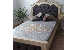 Двуспальная кровать Венеция MUR-101-01 с каретной стяжкой Двуспальная кровать Венеция MUR-101-01 с каретной стяжкой