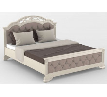 Двуспальная кровать Венеция MUR-101-01 с каретной стяжкой Двуспальная кровать Венеция MUR-101-01 с каретной стяжкой