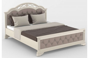 Двуспальная кровать Венеция MUR-101-01 с каретной стяжкой Двуспальная кровать Венеция MUR-101-01 с каретной стяжкой