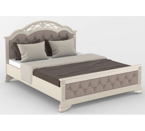 Двуспальная кровать Венеция MUR-101-01 с каретной стяжкой Двуспальная кровать Венеция MUR-101-01 с каретной стяжкой