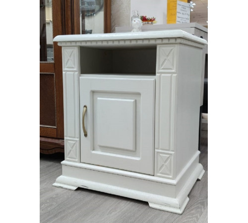 Тумба прикроватная «Верди Люкс» П434.03-1 (слоновая кость) Распродажа с экспозиции Тумба прикроватная «Верди Люкс» П434.03-1 (слоновая кость) Распродажа с экспозиции