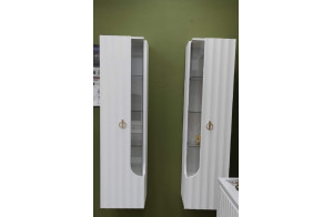 Шкаф-витрина навесной Лоренсо МН-043-02/03 белый Распродажа с экспозиции Шкаф-витрина навесной Лоренсо МН-043-02/03 белый Распродажа с экспозиции