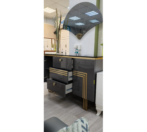 Распродажа с экспозиции Стол туалетный Карлино с зеркалом  (Carlino) CARL-23/11