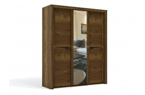Трехстворчатый шкаф-купе для одежды Г-14 (ДГТ) Гарда с зеркалом Трехстворчатый шкаф-купе для одежды Г-14 (ДГТ) Гарда с зеркалом