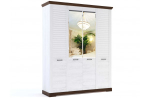 Четырехстворчатый шкаф для одежды СК-8 (СА/ОРТ) Кантри с зеркалом Четырехстворчатый шкаф для одежды СК-8 (СА/ОРТ) Кантри с зеркалом