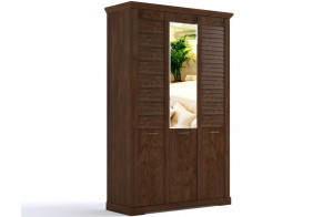 Трехстворчатый шкаф для одежды СК-7 (ОРТ) Кантри с зеркалом Трехстворчатый шкаф для одежды СК-7 (ОРТ) Кантри с зеркалом