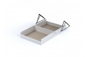 Подъемный механизм с ортопедическим основанием СБК 1400х2000 белый Подъемный механизм с ортопедическим основанием СБК 1400х2000 белый