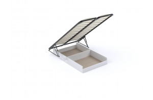 Подъемный механизм с ортопедическим основанием СБК 1400х2000 белый Подъемный механизм с ортопедическим основанием СБК 1400х2000 белый