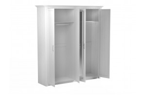 Четырехстворчатый шкаф для одежды Клер, Сосна Андерсен Четырехстворчатый шкаф для одежды Клер, Сосна Андерсен