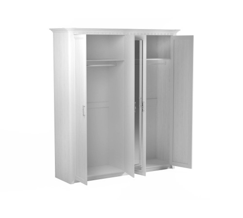 Четырехстворчатый шкаф для одежды Клер, Сосна Андерсен Четырехстворчатый шкаф для одежды Клер, Сосна Андерсен