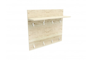 Настенная вешалка для одежды ПМ-10 Мале с полкой Настенная вешалка для одежды ПМ-10 Мале с полкой