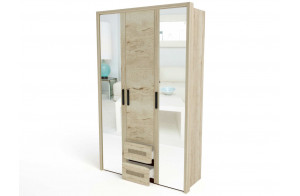 Трехстворчатый шкаф для одежды СМ-12 Мале с зеркалом Трехстворчатый шкаф для одежды СМ-12 Мале с зеркалом