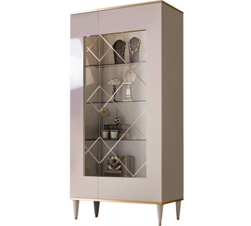 Шкаф витрина Rimini РМВ2-2С правый (слоновая кость) Шкаф витрина Rimini РМВ2-2С правый (слоновая кость)