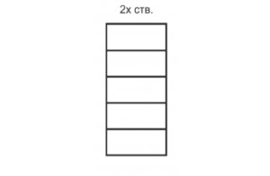 Двухстворчатый шкаф для одежды Diora ДШ2/2 (слоновая кость) Двухстворчатый шкаф для одежды Diora ДШ2/2 (слоновая кость)