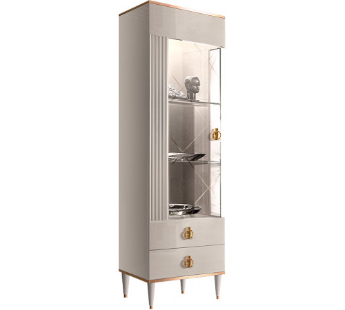 Шкаф витрина Rimini Solo РМВ1-1С (s) левый (слоновая кость) Шкаф витрина Rimini Solo РМВ1-1С (s) левый (слоновая кость)