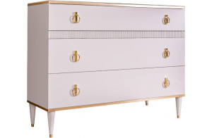 Комод для белья с планкой Rimini Solo РМКМ-3 (s) (слоновая кость) Комод для белья с планкой Rimini Solo РМКМ-3 (s) (слоновая кость)