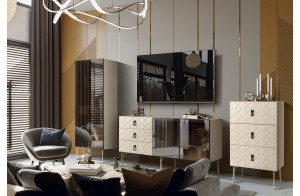 Витрина для гостиной Богемия Фарфале (Bogemia Farfalle) БМВ1-1С(Fa) Витрина для гостиной Богемия Фарфале (Bogemia Farfalle) БМВ1-1С(Fa)