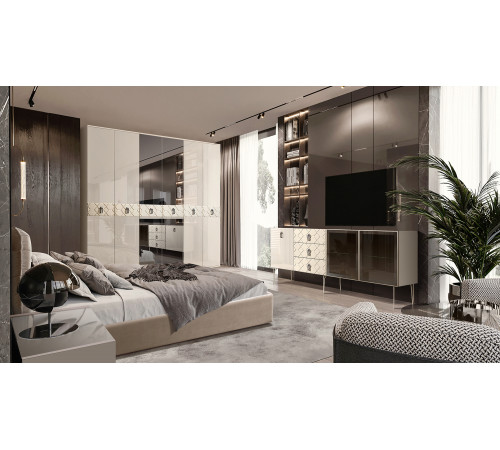 Пятистворчатый шкаф для одежды Богемия Фарфале (Bogemia Farfalle) БМШ2/5 (Fа)