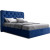 Двуспальная кровать с подъемным механизмом BOGEMIA (синий) Двуспальная кровать с подъемным механизмом BOGEMIA (синий)