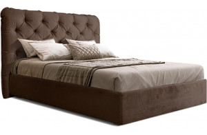 Двуспальная кровать с подъемным механизмом BOGEMIA (шоколад) Двуспальная кровать с подъемным механизмом BOGEMIA (шоколад)