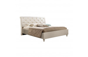 Двуспальная кровать с мягкой спинкой Венеция ВНКР140-1 (дуб седан) Двуспальная кровать с мягкой спинкой Венеция ВНКР140-1 (дуб седан)